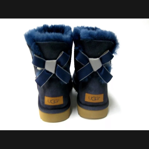 ugg mini bailey bow navy ugg mini bailey bow navy